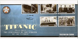 Centenary of the Sinking of the Titanic: First day cover No.1