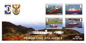 Maiden Voyage of SA Agulhas II: First day cover