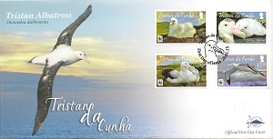 Tristan Albatross: Low Values Set: First day cover