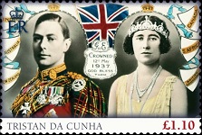 60th Anniversary of the Coronation of Queen Elizabeth II, £1.10 stamp, King George VI