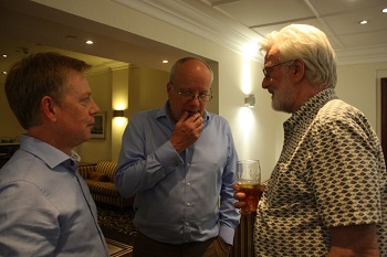 Roger, Chris Carnegy & Peter Millington in conversation.