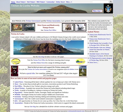 New Tristan da Cunha Home Page