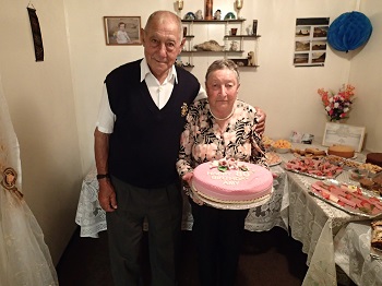 Harold and Amy Green on her 80th birthday.