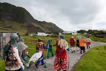 Somewhere in the settlement.