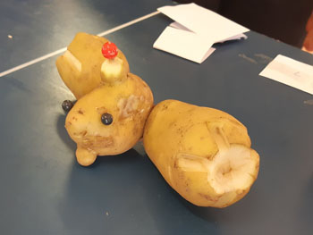 A potato sculpture