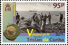 1961 Volcano Series - Part 3, 95p stamp