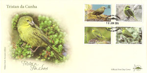 Finches: Low Values Set: First day cover