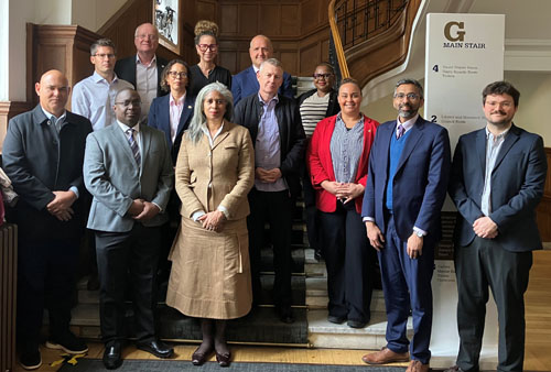 Delegates gather at the Westminster headquarters of British Expertise International