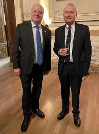 With Julian Morris, who advised the Tristan government on the recent fishery contract process