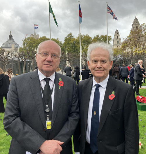 Chris with Calshot’s MP Sir Julian Lewis
