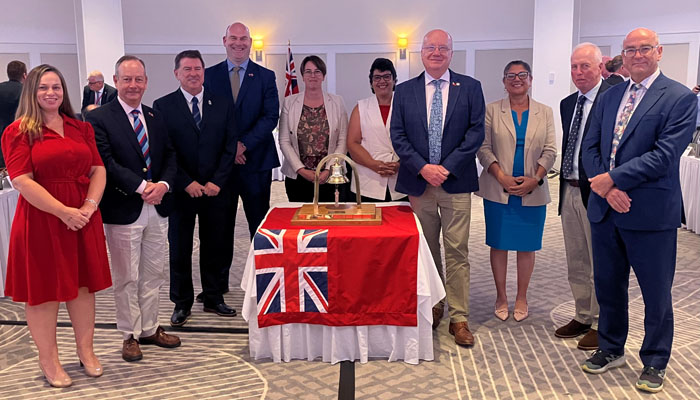 South Atlantic delegates, representing Tristan da Cunha, Ascension, St Helena, the Falklands and South Georgia.