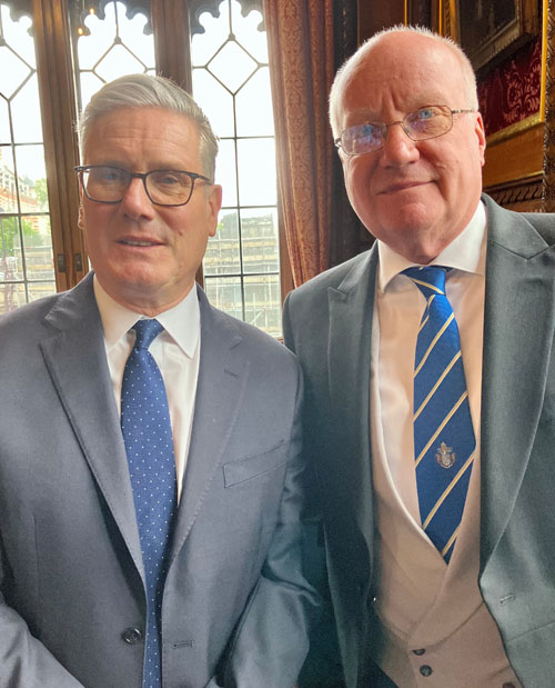 Chris Carnegy with Prime Minister Sir Keir Starmer