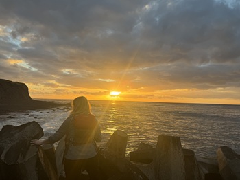 The beautiful sunset at the end of the day. Photo: Kelly Green
