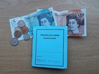 Cash and Tristan Savings Bank Book