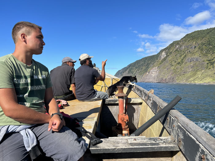 (L->R) Jamie, Martin, Eugene, and Jamie’s dog Kip.