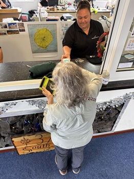Visitors inside the Albatross Bar (Photo: Julia Gunther)