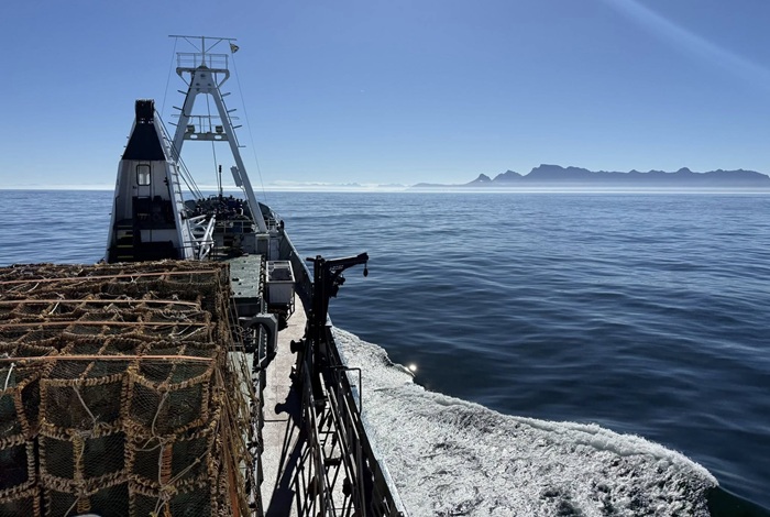 First view of Cape Town from the MFV Edinburgh on the 14th January 2026.
