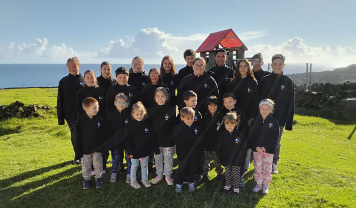 St Mary's School pupils in their new uniforms
