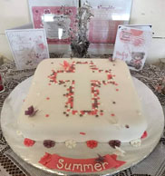 Summer Swain's Christening cake