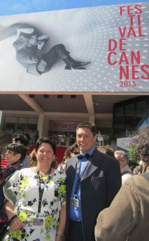 Iris and Martin Green at the Cannes Film Festival in 2013
