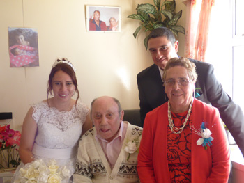 Philip & Glenda with Glenda's grandparents.