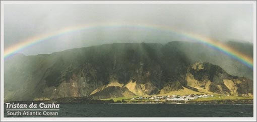 Settlement with rainbow