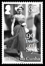 Her Majesty Queen Elizabeth II: 90 Years of Style, 35p stamp