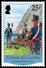 Bicentenary of the British Garrison 1816 - 2016, 25p stamp