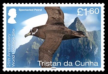 25th Anniversary of UNESCO World Heritage Site, £1.60, Spectacled Petrel