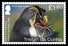 25th Anniversary of UNESCO World Heritage Site, £1.80, Rockhopper Penguin