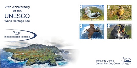 25th Anniversary of UNESCO World Heritage Site: First day cover, set of stamps