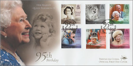 95th Birthday of HM Queen Elizabeth II: First day cover
