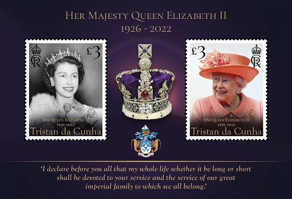 Her Majesty Queen Elizabeth II, 1926-2022, 2 x £3 sheetlet