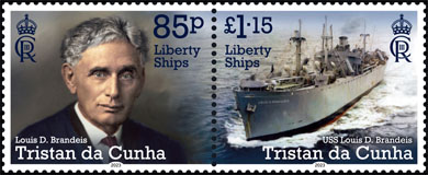 Visiting US Liberty Ships (1943), 85p + £1.15