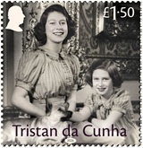 Princess Elizabeth with Princess Margaret