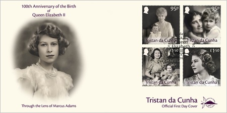100th Anniversary of the Birth of Queen Elizabeth II: First day cover