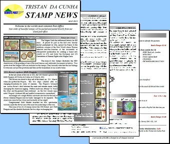 Tristan da Cunha Stamp News