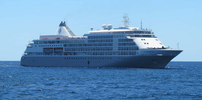 The cruise ship Silver Whisper