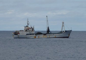 MFV Edinburgh off Tristan da Cunha, Jan. 2021