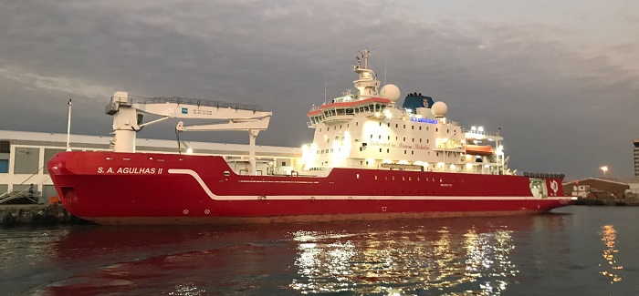 SA Agulhas II in Cape Town Harbour, 2nd August 2022