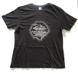 CC14 - Short-sleeved T-shirt: Island Outline Motif