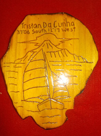 Small 'Island Boat' plaque.